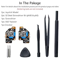 Vista 7 de GuliKit (no drift) Type A Electromagnetic Joystick Module, for Steam Deck Type A Stick (with Tools), Thumbstick Repair Parts, Hall Effect Sensor