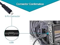 Vista 3 de MaxLLTo - Adaptador de corriente CA USB para cámara y cargador de batería + cable de PC para Nikon Coolpix S4000