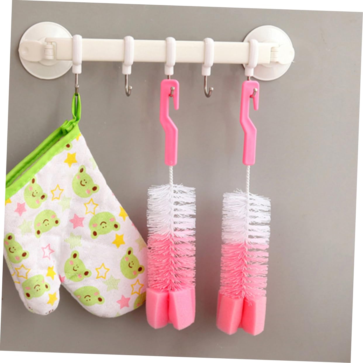 KOMBIUDA 2pcs Wine Bottle Cleaner Cup Cleaning Brush Bottles Bottle Cleaning Brush Bottle Brush Cup Cleaner Brush Brushes for Cleaning Water Bottle Cleaner Cup Brush Pink