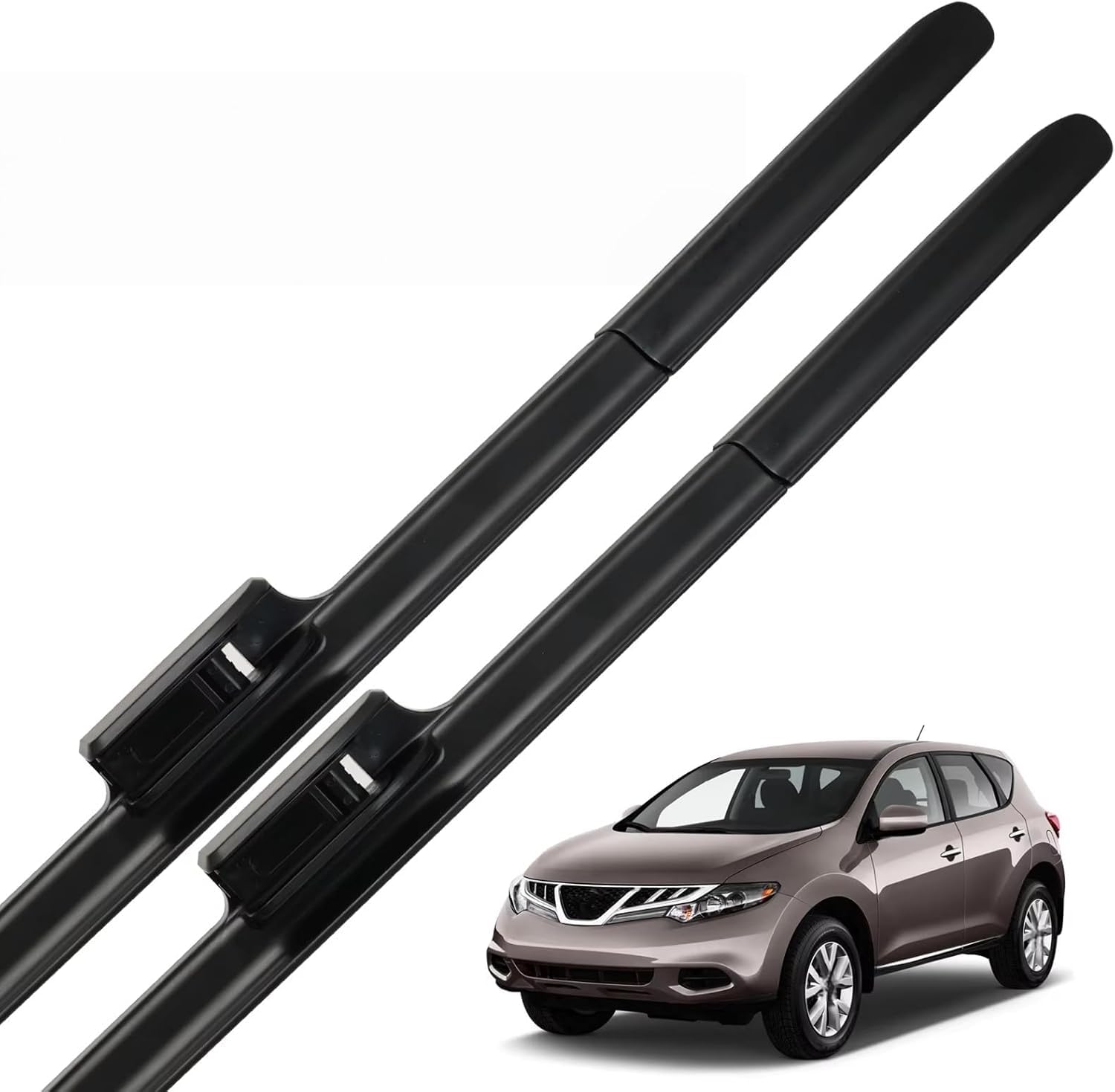 nwsplmy Front Windscreen Wiper for Nissan Murano MK2 Z51 2008-2014 26"+16", Silent All-Season Replacement Blades Streak-Free Easy Install