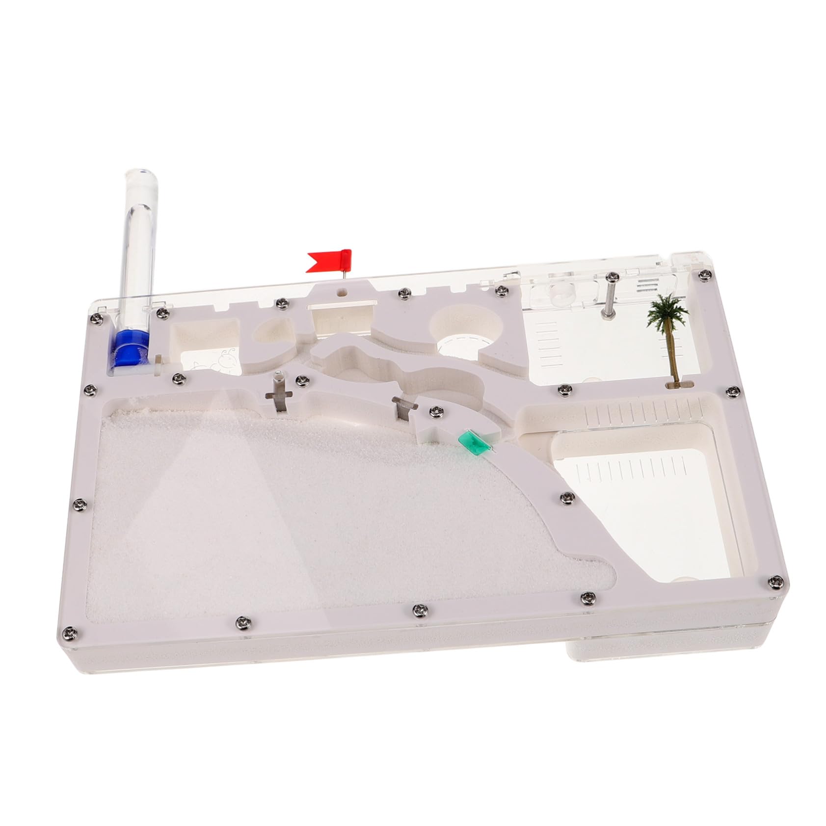 Kit Scientifique D'observation des Fourmis en PVC Acrylique avec Accessoires, Habitat Transparent pour Expérience D'exploration Scientifique et Observation en Extérieur