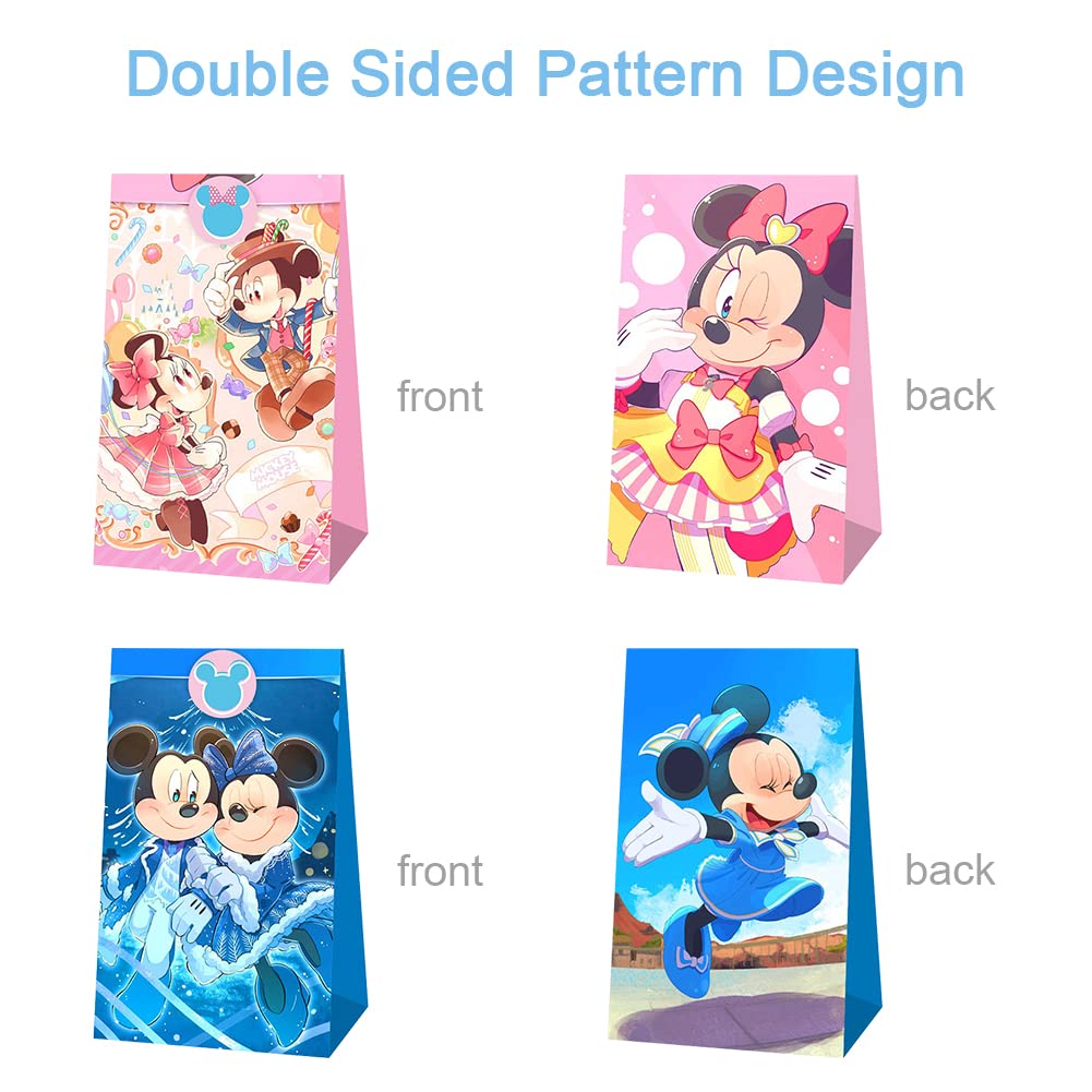 12Pcs Sachet Cadeau Anniversaire Enfant, Minnie Boîtes De