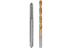 UXCELL M5 Thread Tap and Twist Drill Bit Set for Fast and...
