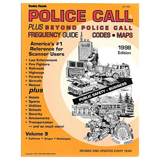 Radio Shack Police Call Plus Beyond Police Call Frequency Guide Codes & Maps 1998 Edition