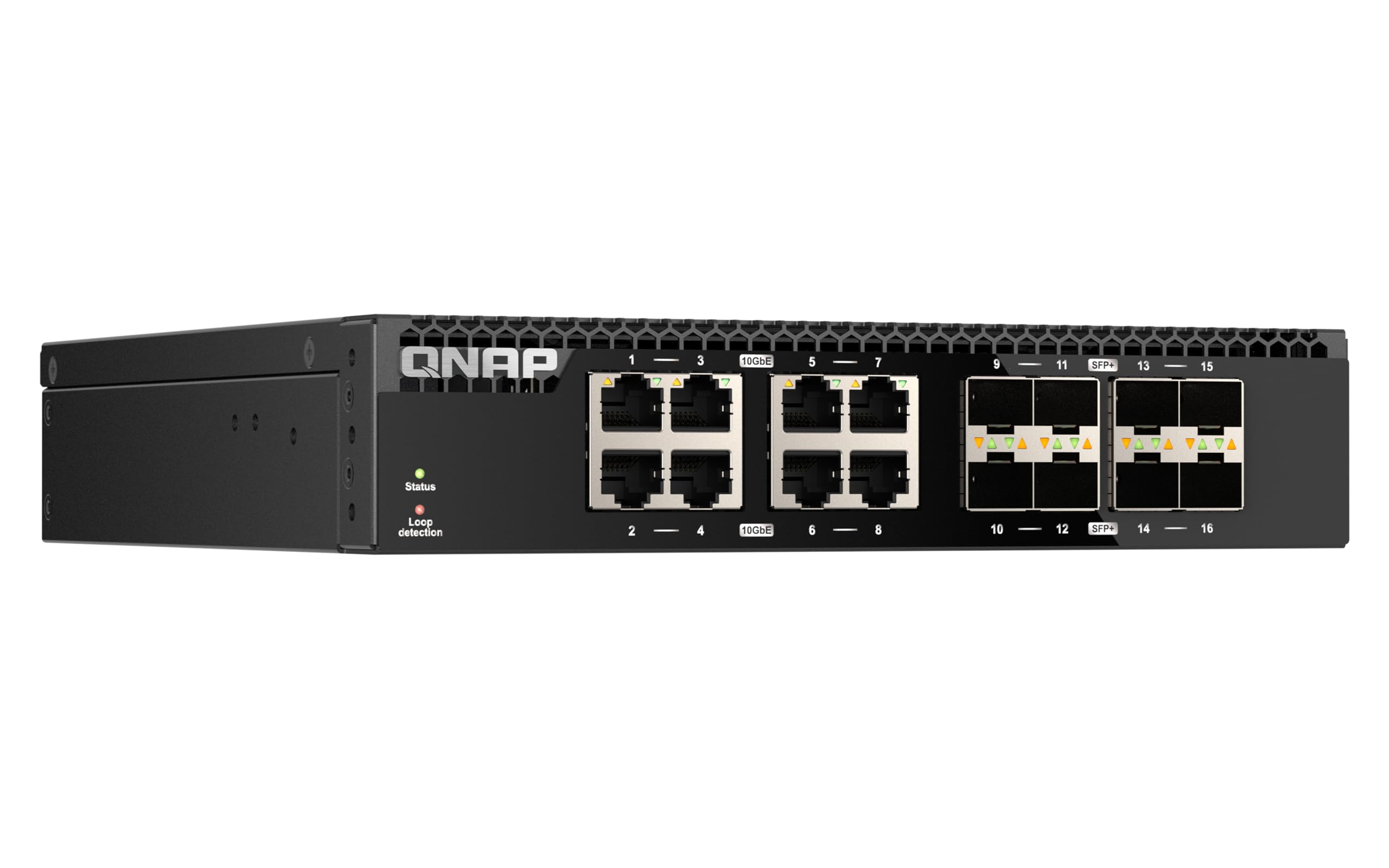 Qnap QsW-3216R-8s8t Switch Di Rete Non Gestito L2 10g Ethernet [100/1000/10000] Nero (qsW-3216R-8s8t Switch - 16 Port Of 10gbe Port Speed 8 Port Sfp+