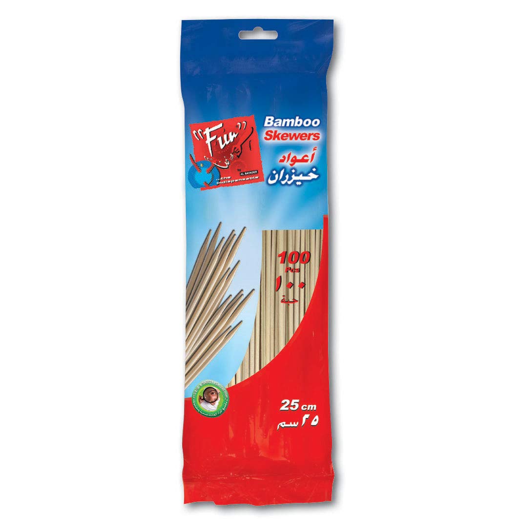 Fun® Indispensable Bamboo Skewers - Pack of 100-25 cms