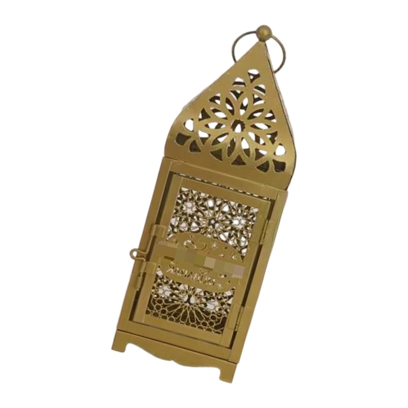 Msioytog Iron Moroccans Themed Holders Lamp with Intricate Cutout Design for Eid Ramadans Wedding Parties Festive Decors Garden Lamp