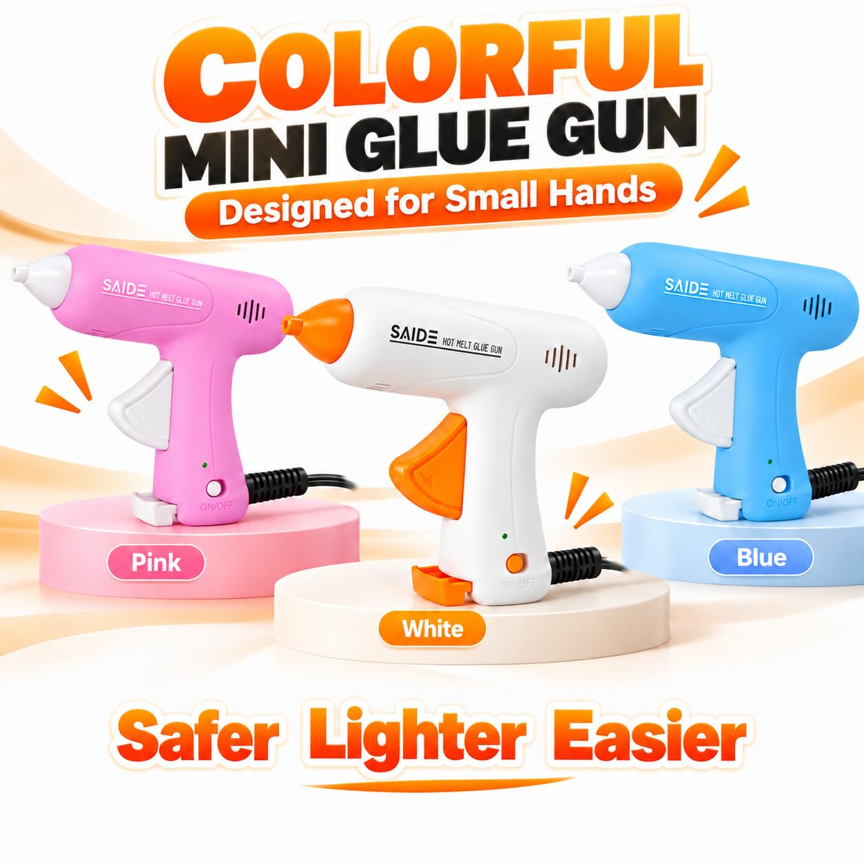 SAIDE Mini Hot Glue Gun - Safe & Fast -8