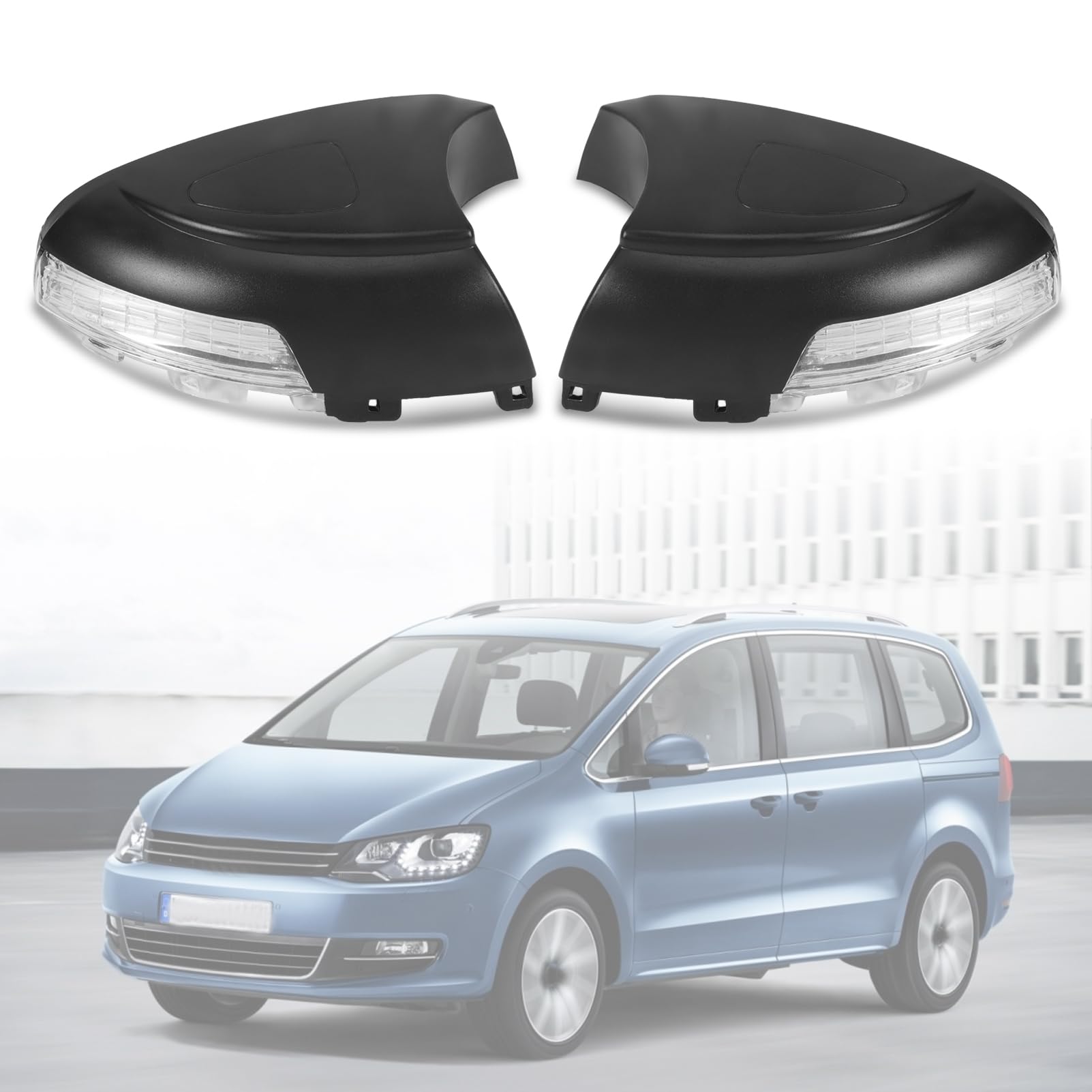 1 paio Indicatore Direzione per Specchietto Retrovisore adatto per Alhambra (710) Tiguan Sharan (7N) 2010 -ON Tiguan (5N) 2008 5N0949101 5N0949101B 5N0949101D Nessuna illuminazione ambientale
