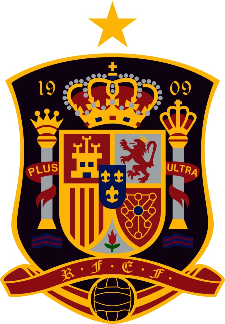 Spain National Football Team Sticker Pack of 2 | Vinyl Stickers | Multipurpose use for Laptop/Mobile/Bike/Luggage/Car/Bottle/Guitar/Journal | 2.5 x 2.5 inches | Multicolor (B0BZR9WD3M) Amazon Price History, Amazon Price Tracker