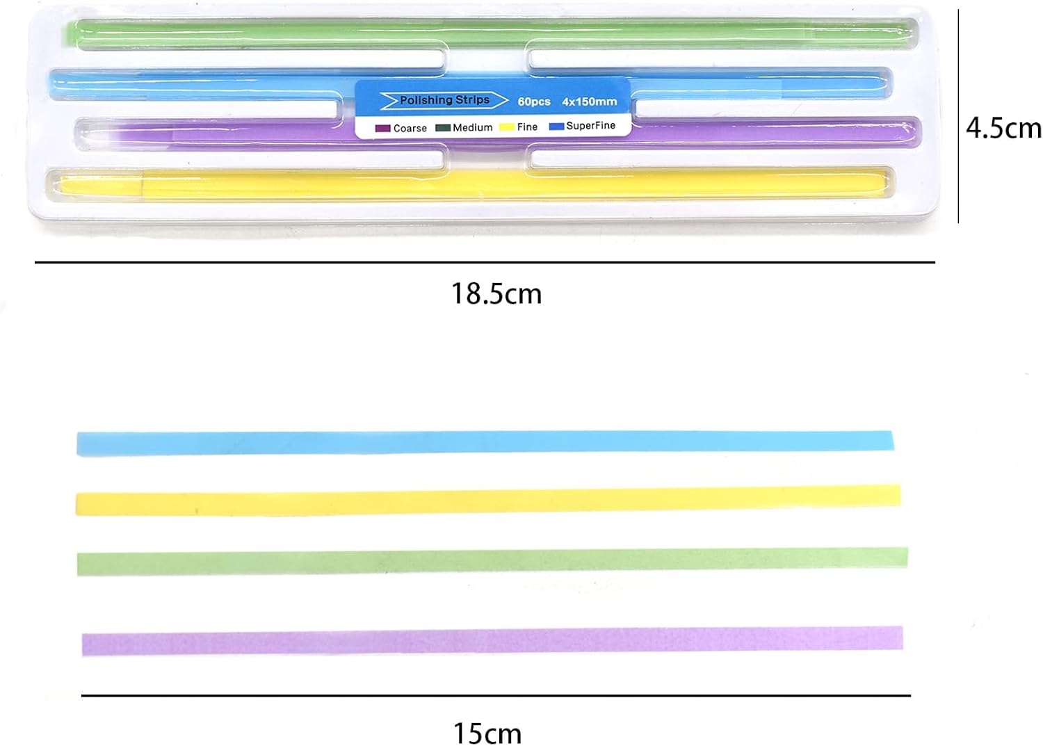 1Box Dental Polishing Strip Teeth Depth Cleaning Tool Sandpaper Used for polishing Fake Teeth