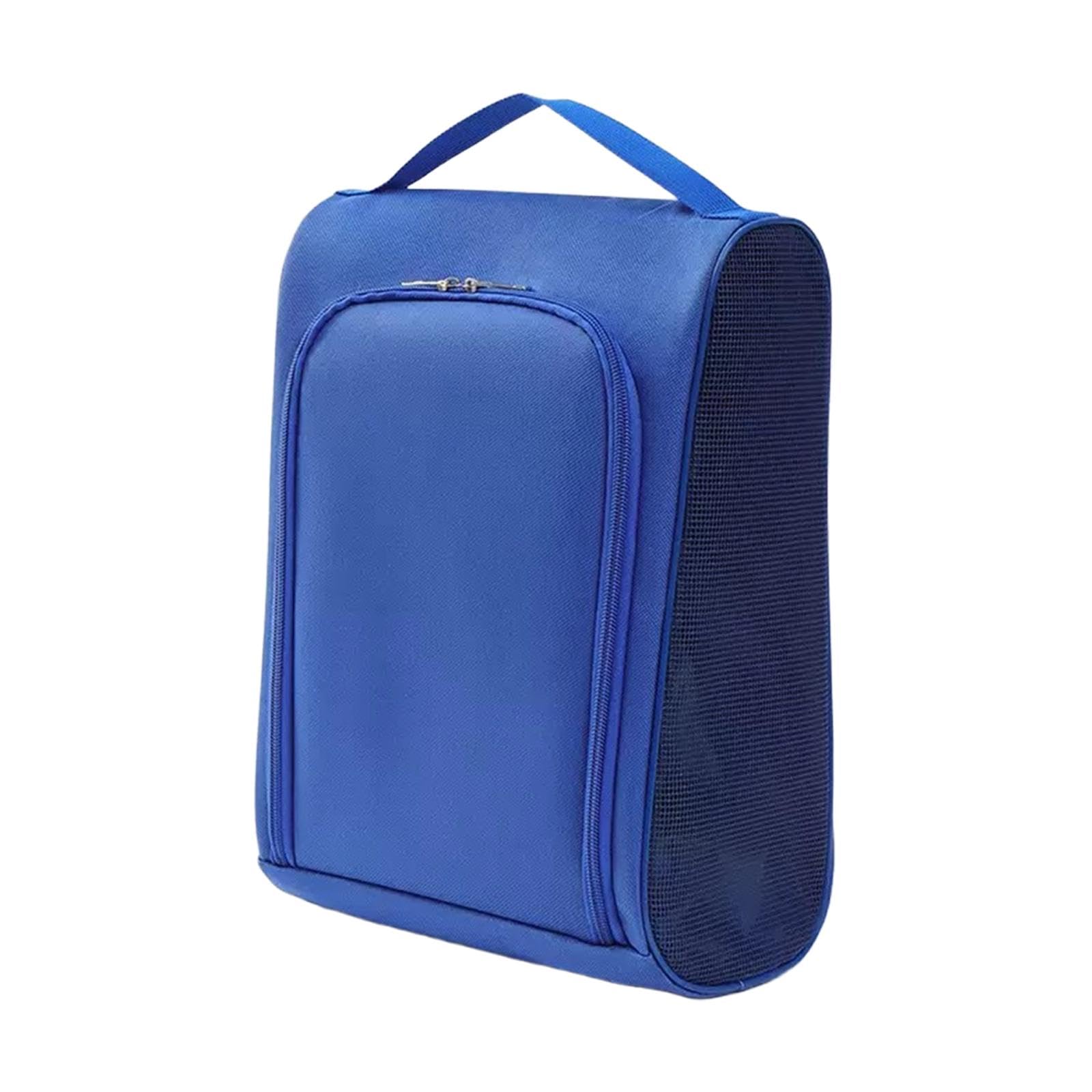 Borsa per Scarpe da Golf, Porta Scarpe Portatile Oxford con Ventilazione, Cerniera E Maniglia Resistente, Adatta per Uomini, Donne, Palestra, Lavoro, Blu