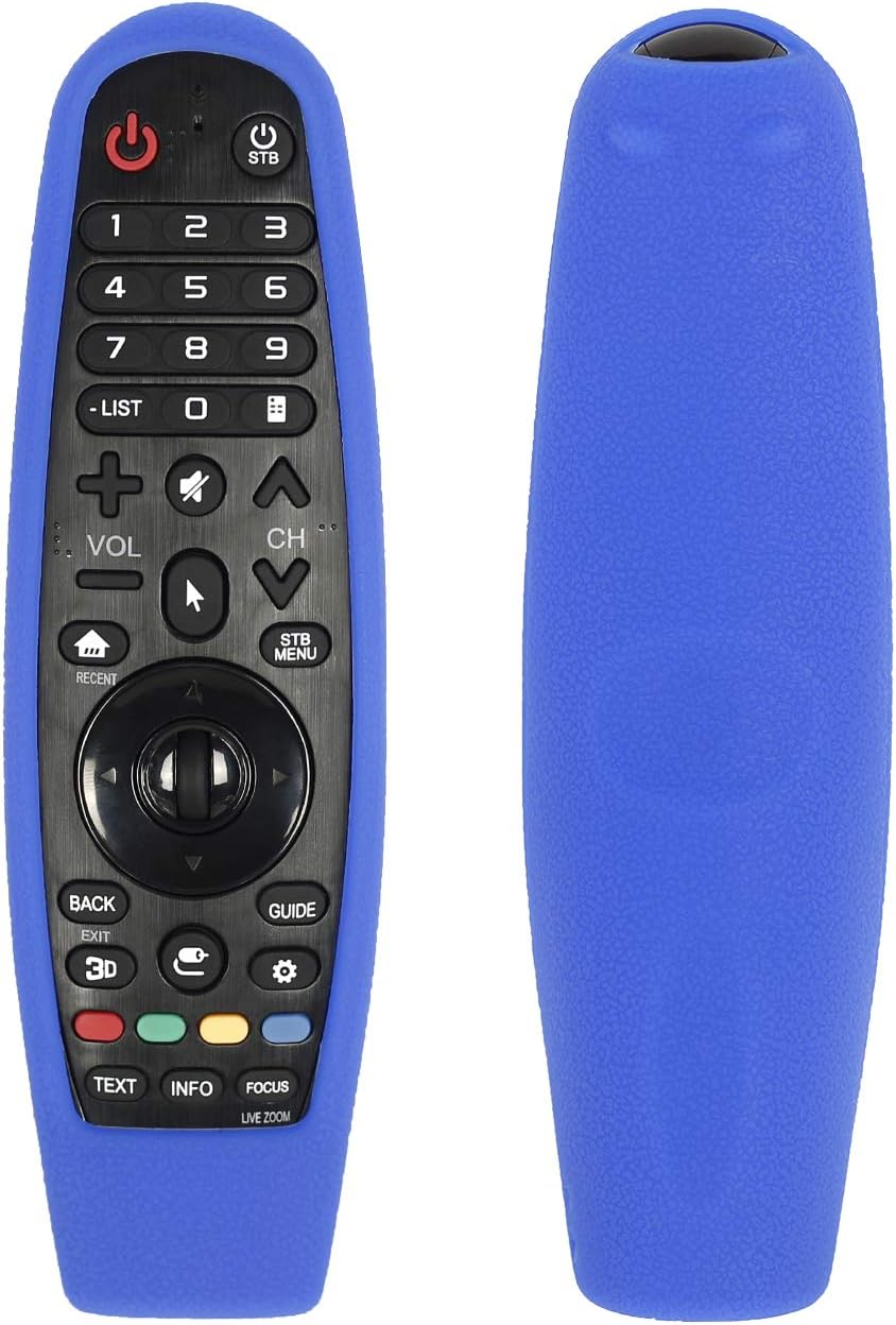 NC Protective Silicone Remote Case for AN-MR19BA AN-MR18BA AN-MR600 AN-MR650 AN-MR20GA LG Magic Remote Case Remote Cover for LG 3D Smart TV Magic Remote Cover (Blue)