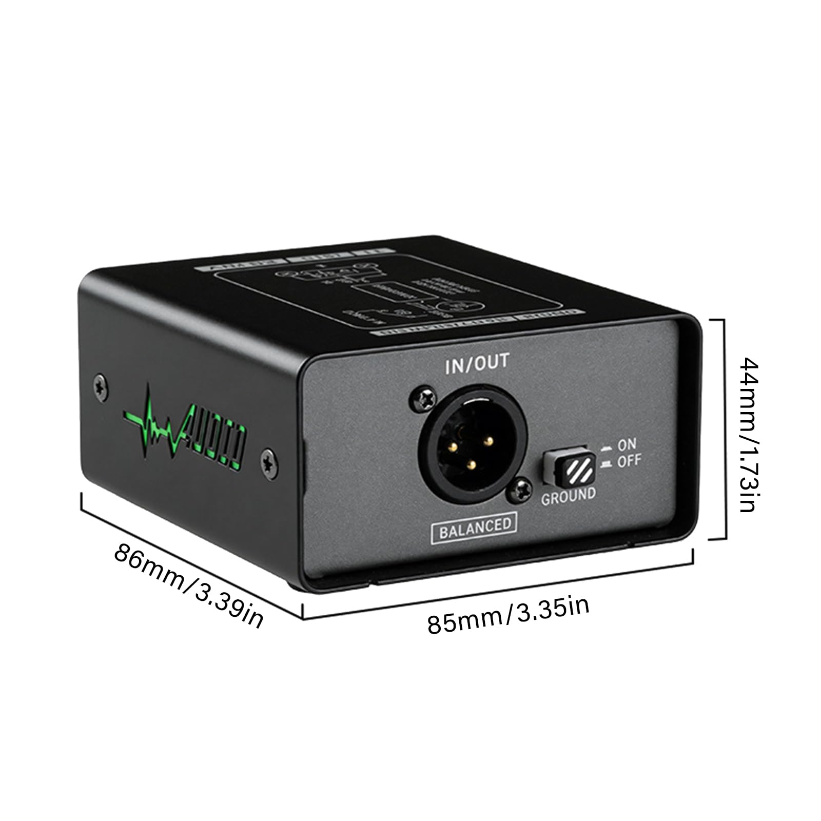 Isolatori acustici con 3 livelli di guadagno regolabili ad alta precisione per corrente e in mixer e chitarre elettriche processore segnali audio auto
