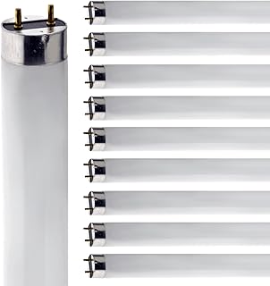 Diodesy- F17T8/827 24 Inch T8 Fluorescent Tube Light Bulb Truetone 17W 2700K Warm White G13 Bi-Pin Base 2 Foot Straight Linear Lamp for Under Cabinet Kitchen Sink RV ROHS Compliant Pack of 10