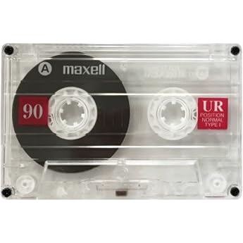 Maxell 108562 UR-90 Normal Bias Audio Cassettes, 5 Pack