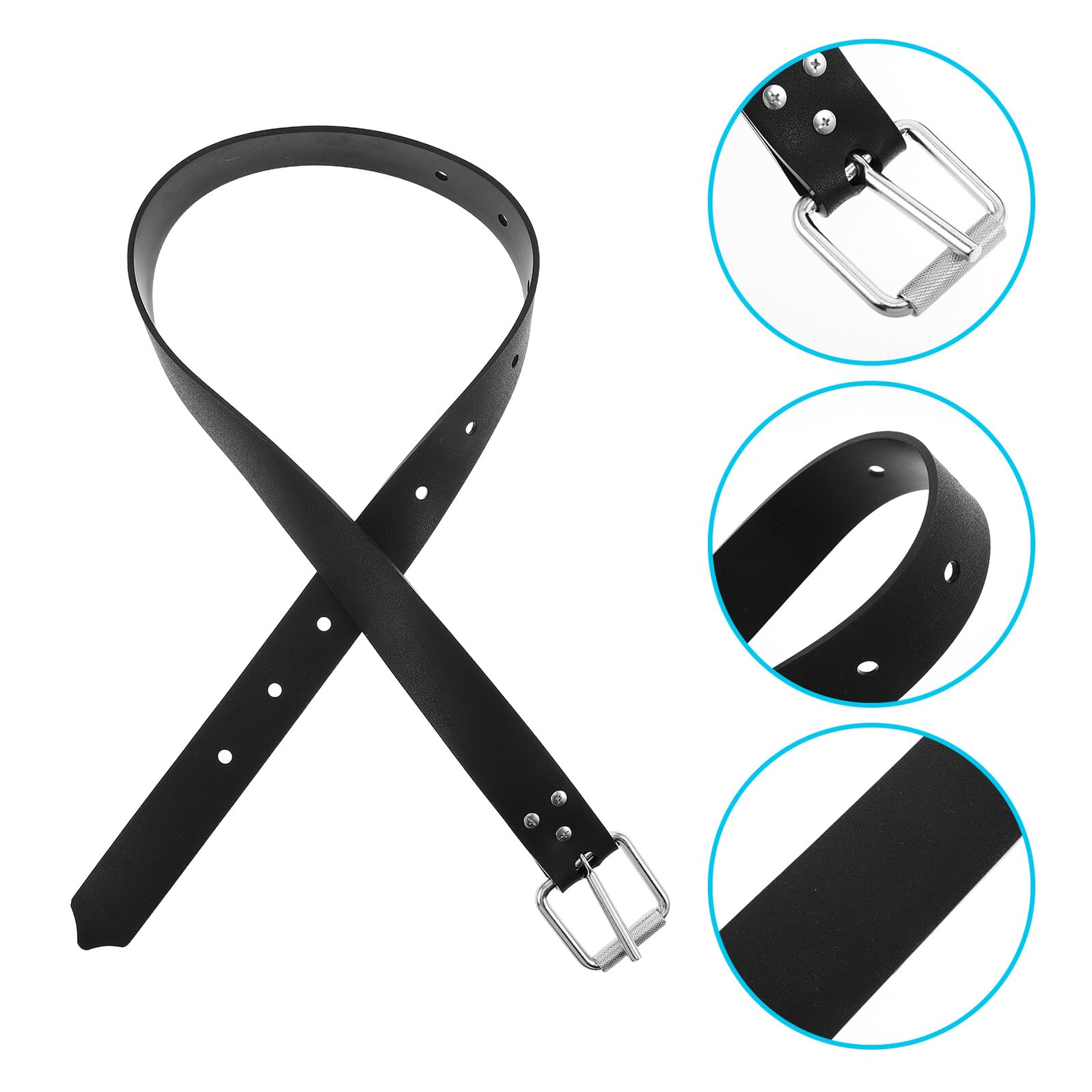 Ceinture de Poids Plongée Noire avec Boucle INOX Ceinture de Chasse sous-Marine Confort Ergonomique et Répartition Optimisée