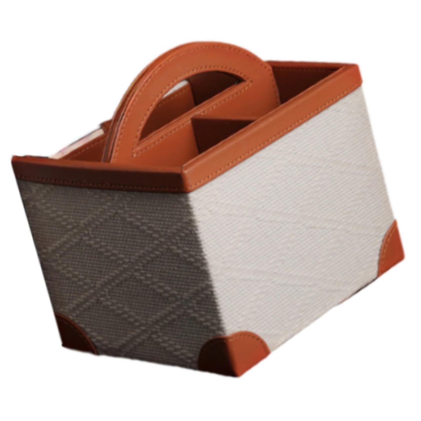 Stylish Sturdy PU Leather Tissue Container Featuring Sturdy Base for Secure Placement in Any Setting Organization Multifunctional Storage