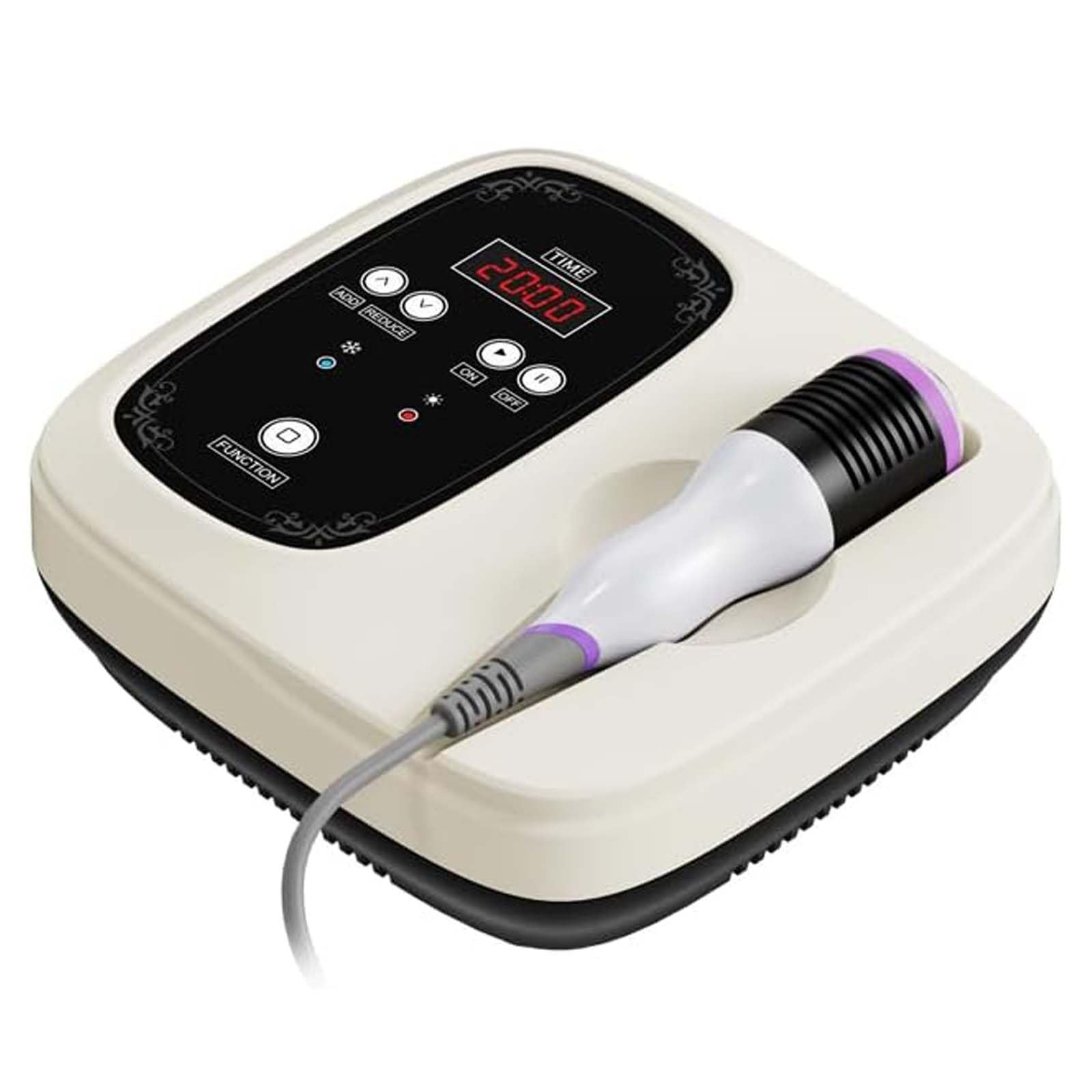 Elitzia Máquina de belleza facial de martillo frío y caliente, de 5 a 42 °C, esencia contraída, para levantamiento de rostro, masaje facial profesional, reafirmante, tonificador, máquina de esculpir