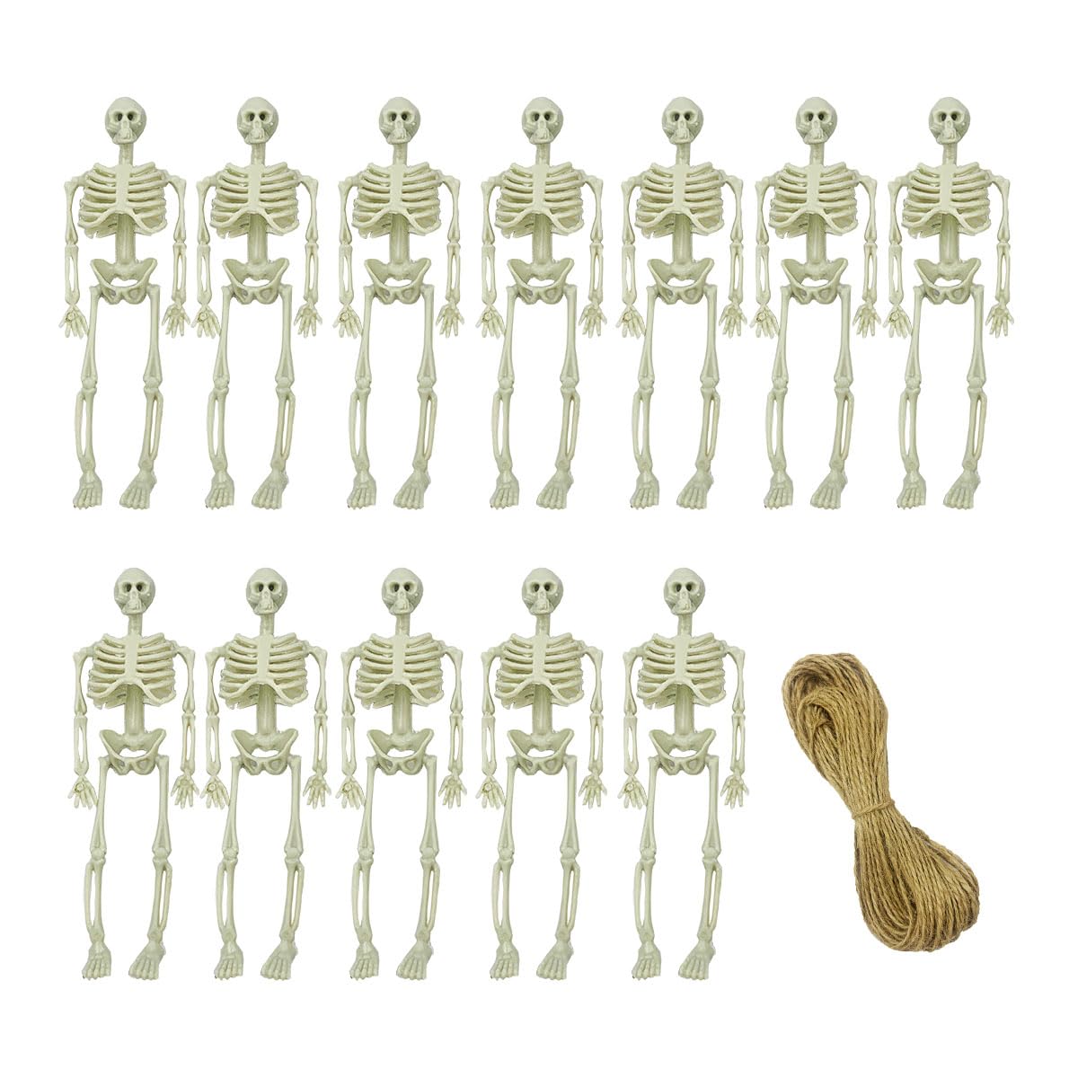 Amazon.com: LOPURO Mini Skeleton Figurines, 12Pcs 6 Inch Small Skeleton ...