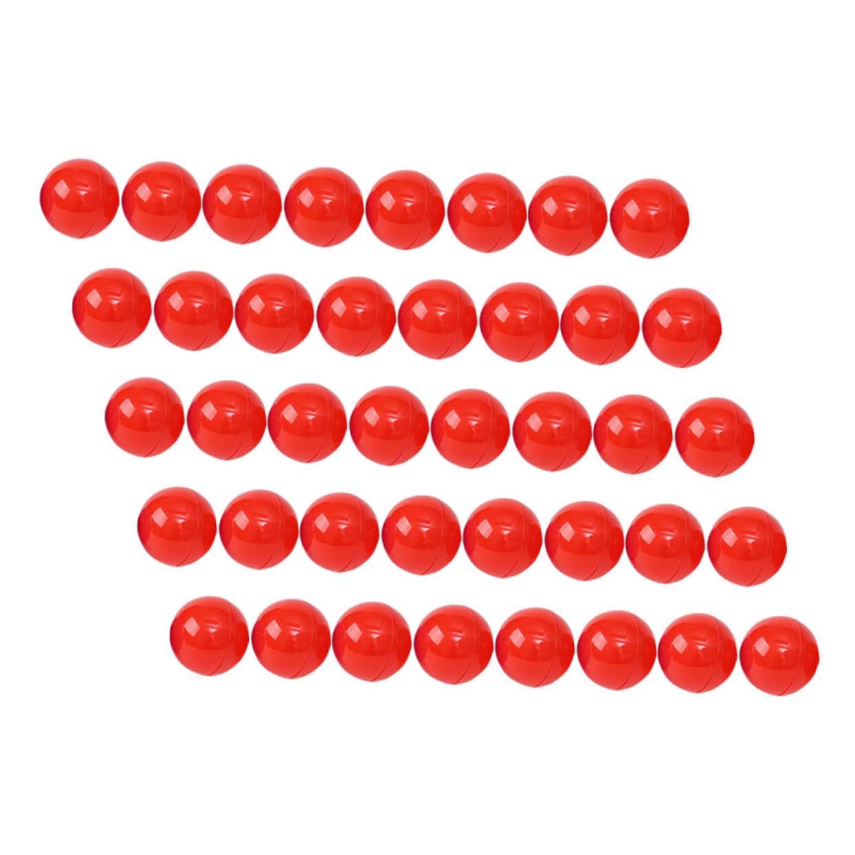 COLLBATH 100pcs Raffle Balls Carnival Party Decoration Pvc Sphere Game Balls Openable for Entertainment