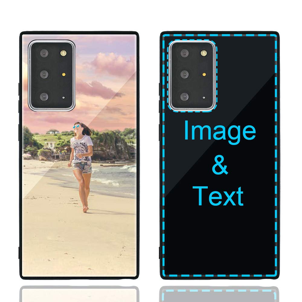 Custom Phone Case for Samsung Galaxy Note 20 Ultra 5G, Customized Personalized Anti-Scratch Tempered Glass Soft TPU Cases with Photo Image Text Picture Design Cover (GHS-BK-P1)