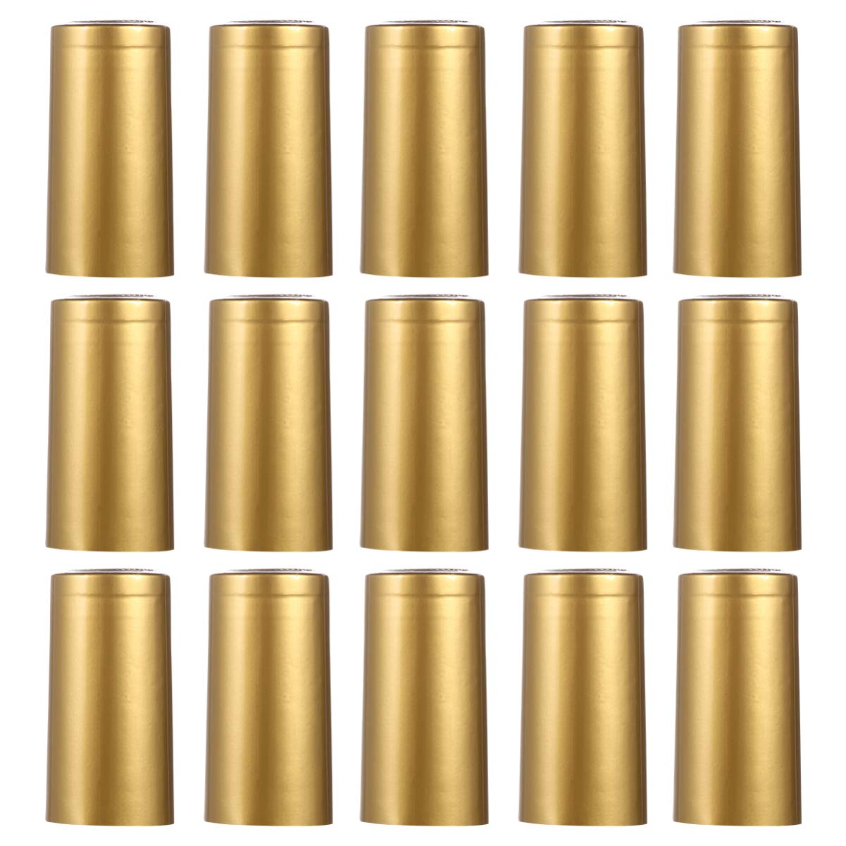 NUOBESTY 100pcs Wine Heat Shrink Cap Disposable Wine Bottle Sealing Film Cap Bottle Cap Craft Packaging Shrink Wrap for Home Shop Wine Cellar Golden