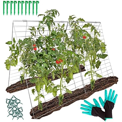 FYNIST Cucumber Trellis for Climbing Plants Cover