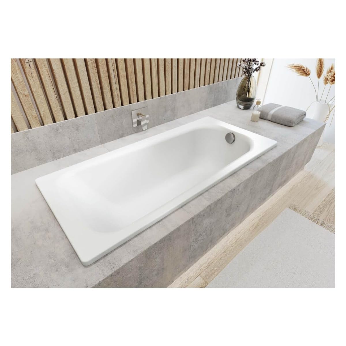 Kaldewei Saniform Plus modelo 362-1 - Bañera (160 x 70 x 40 cm), color blanco