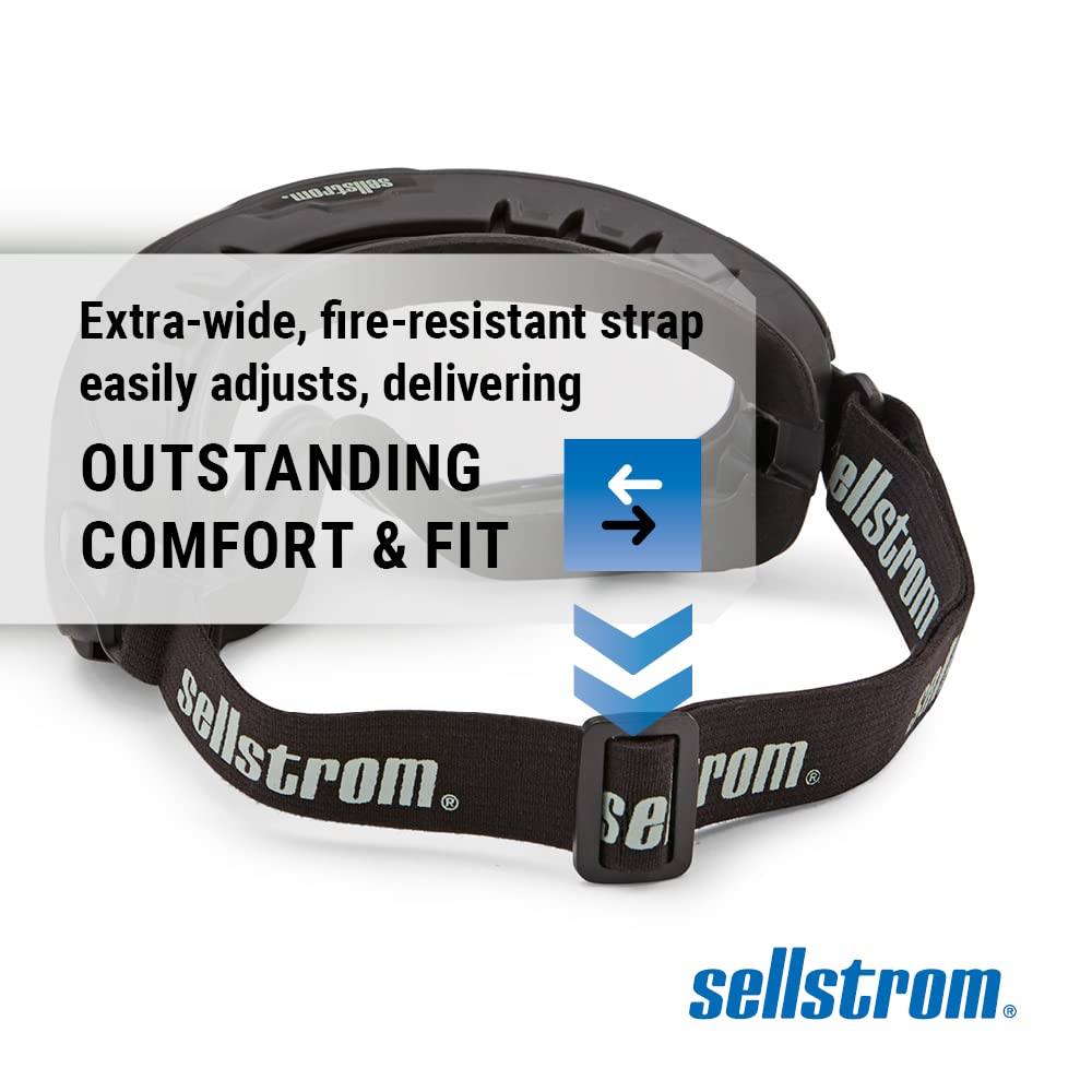 Bеѕt Prоmо Sellstrom Safety Goggles, Wildland Fire OTG Eye Protection, Anti Fog, Scratch Resistant, Protective Eye Shield for Men and Women with Clear Lens, Adjustable Strap, Black Frame, S80225 🛒 Flаѕh Sаlе Sellstrom Safety Goggles, Wildland Fire OTG Eye Protection, Anti Fog, Scratch Resistant, Protective Eye Shield for Men and Women with Clear Lens, Adjustable Strap, Black Frame, S80225