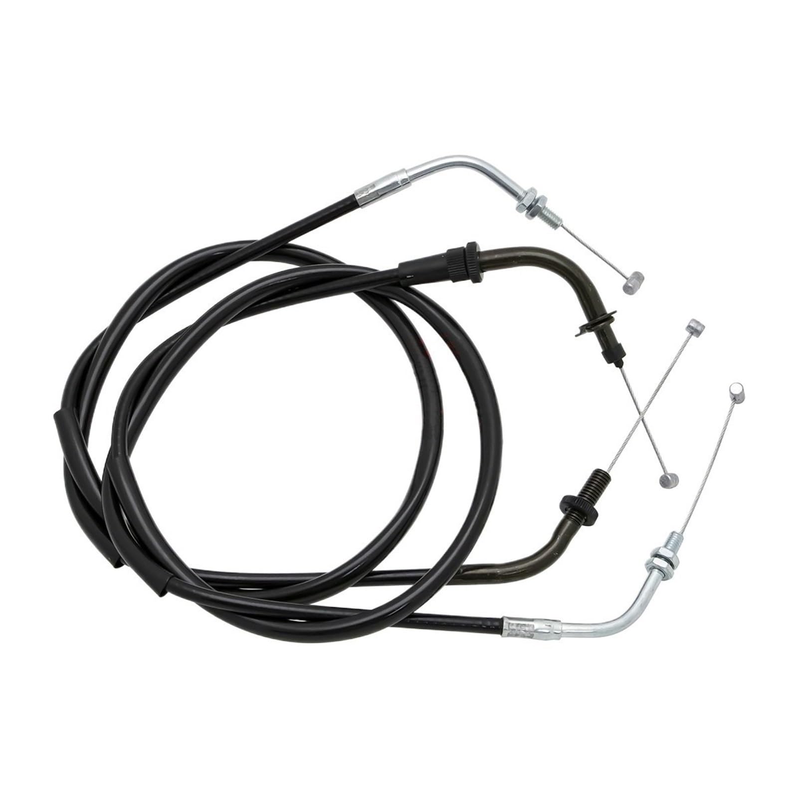 Hgadbxe 2Pcs Throttle Cable Motorbike Drive Cables Fit For Yamaha Vstar Drag Star Ds400/650 Xvs400 Xvs650 1998-2012 Motorcycle Clutch Cable Wire & Throttle Cables Line(2Pcs Throttle Cable)