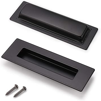 Acero inoxidable Pomo tirador Tiradores Mate Negro Rectangular de oro caliente para puerta armario mc018bk 150 x 50 mm