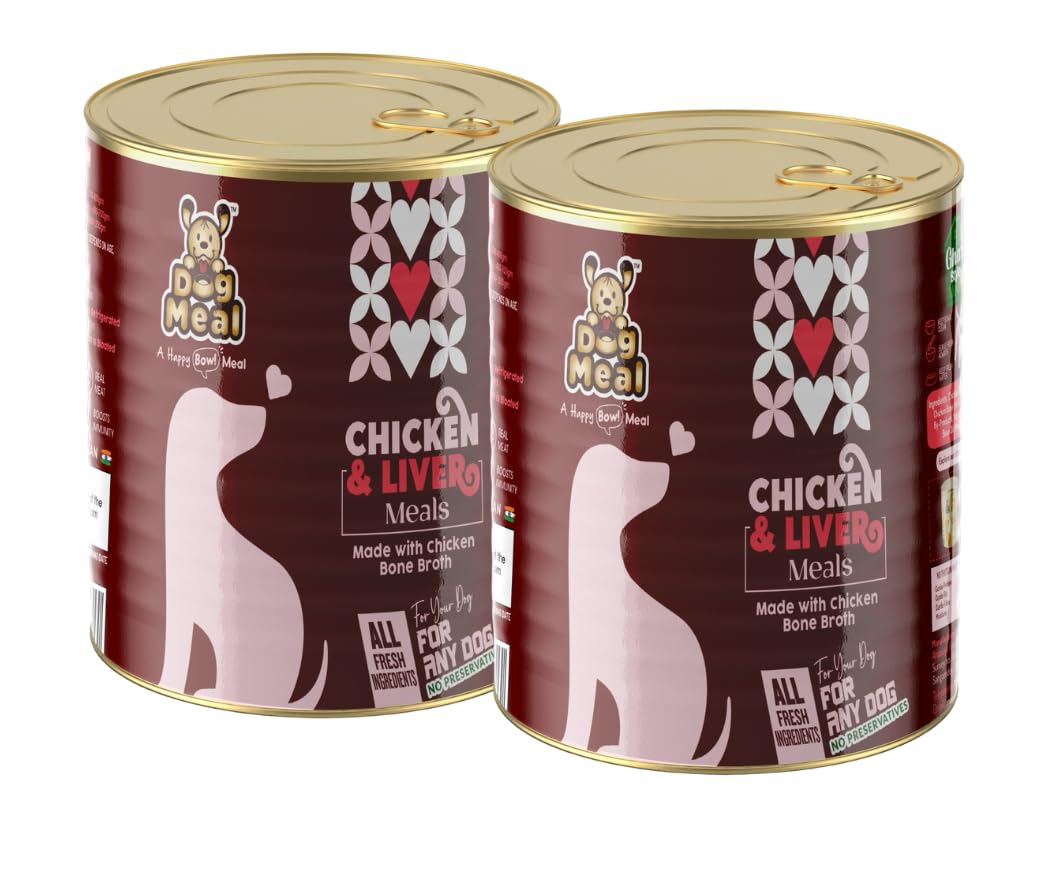 Dog Meal | Chicken and Liver Meals | Bone Broth for Dogs | Ready to Eat | Wet Dog Food | All Dogs | Adult Dog Food | Real Chicken and Liver | Preservative Free | 400gm | Pack of 2 (B0CP81WDJ8) Amazon Price History, Amazon Price Tracker