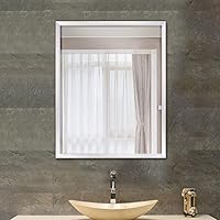 Vista 6 de Schliersee 2 Packs Wall Bathroom Mirror 18x24 inch, Hanging Rectangular White Mirrors for Bathroom, Living Room, Bedroom