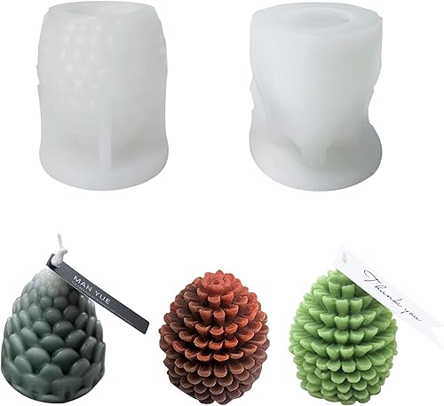 Moldes de silicona de Navidad, kit 3D de adornos de Navidad para aromaterapia, jabón hecho a mano, cera, arcilla polimérica de yeso, resina epoxi,