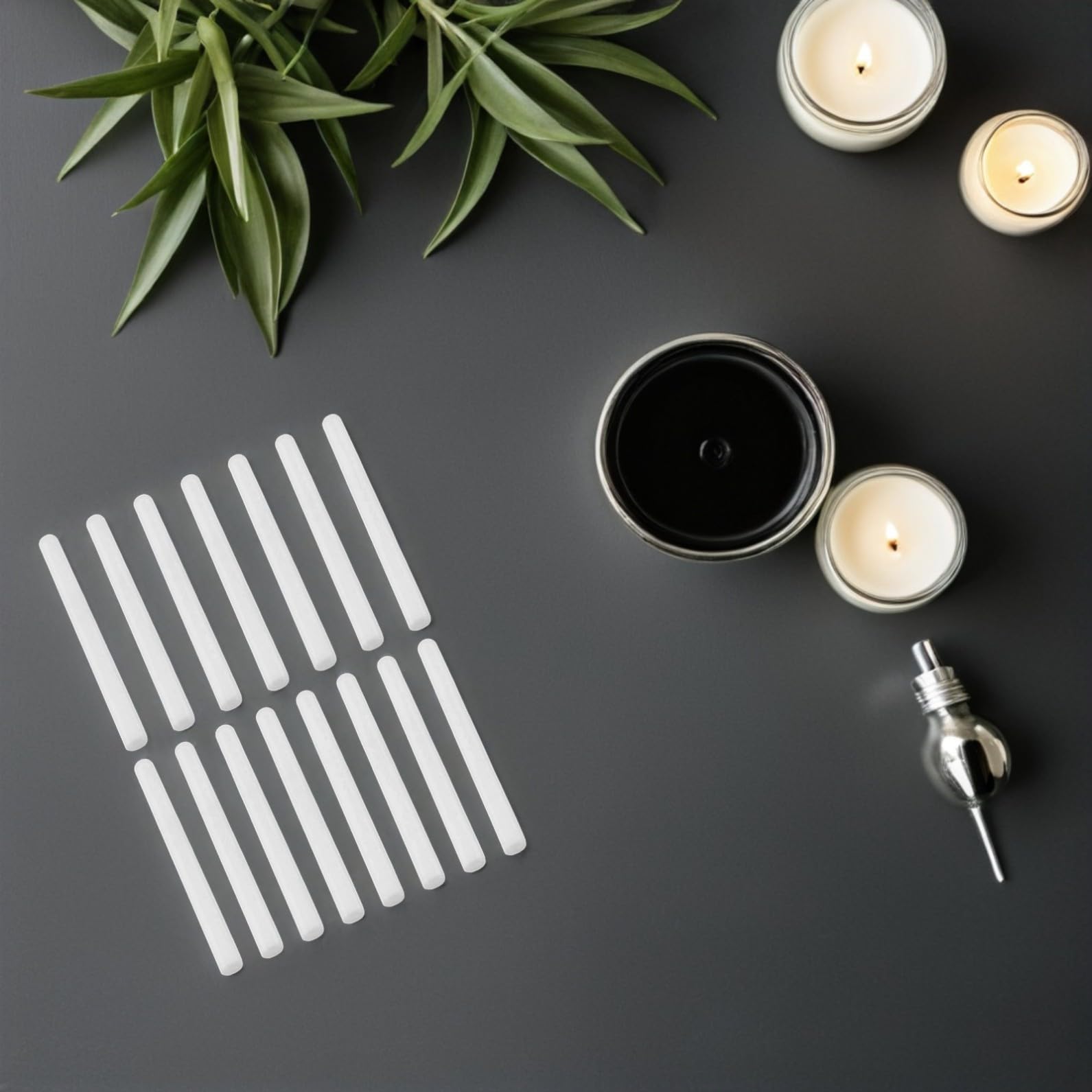 15 Stück Teiliges Aroma Diffuser Sticks aus Saugfähigem Baumwollfaser Material für Ätherische Öle und Raumduft Geeignet für Wohnzimmer Bad Aromatherapie und Unterwegs