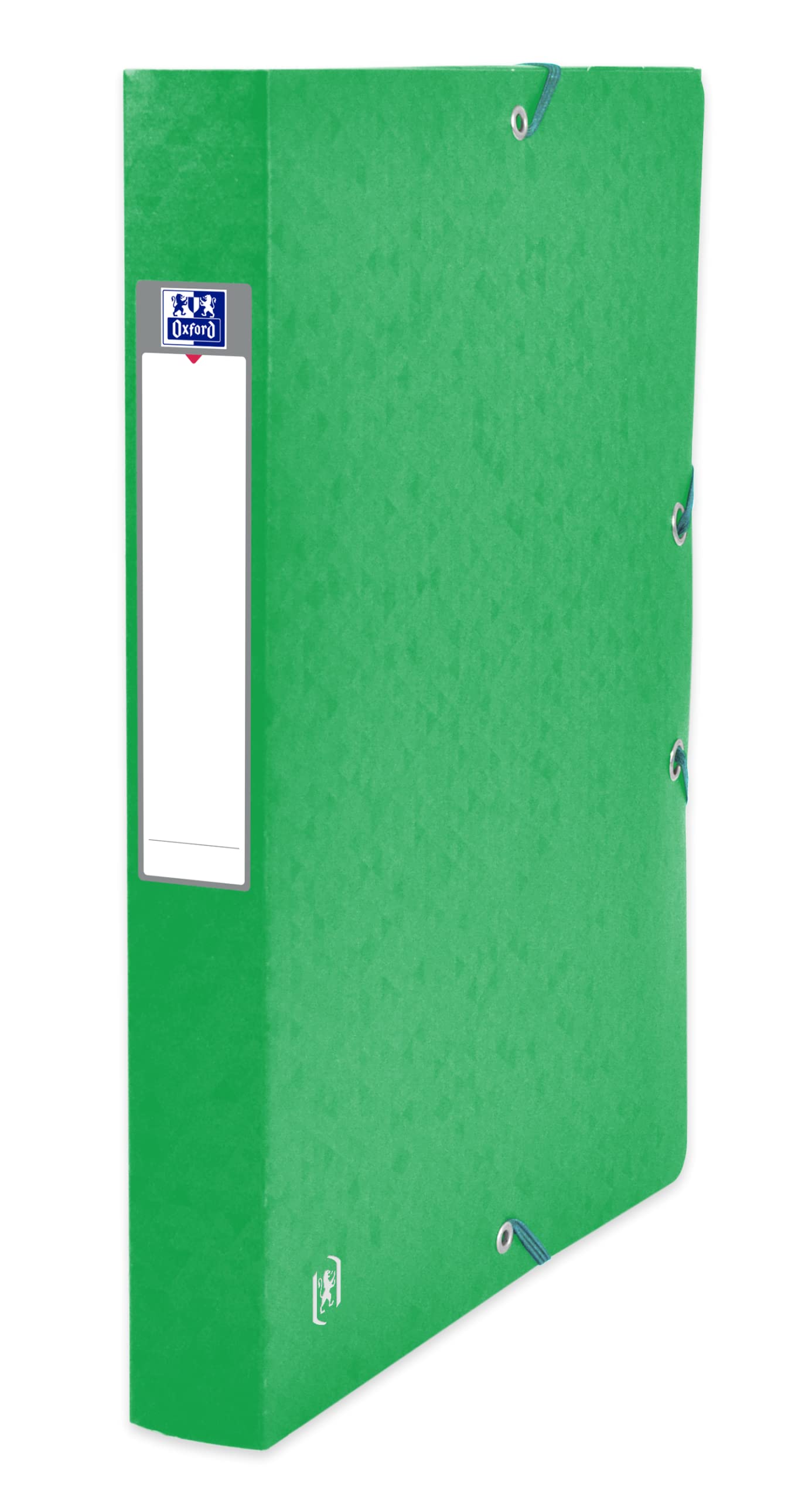 Oxford Sammelbox A4, Top File +, aus Karton, 4 cm Rückenbreite, grün, 9 Stück