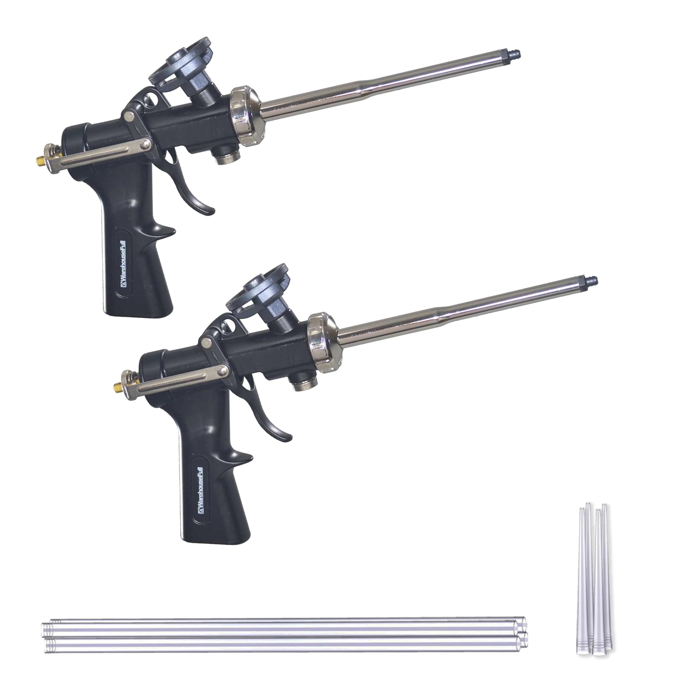 AWF PRO Heavy Duty Foam Gun – Convertible Design for Foam Tanks and Pro Cans – High Precision, Adjustable Flow Control, Contractor-Grade Pro Applicator for Insulating Foam Sealant, Pack of 2