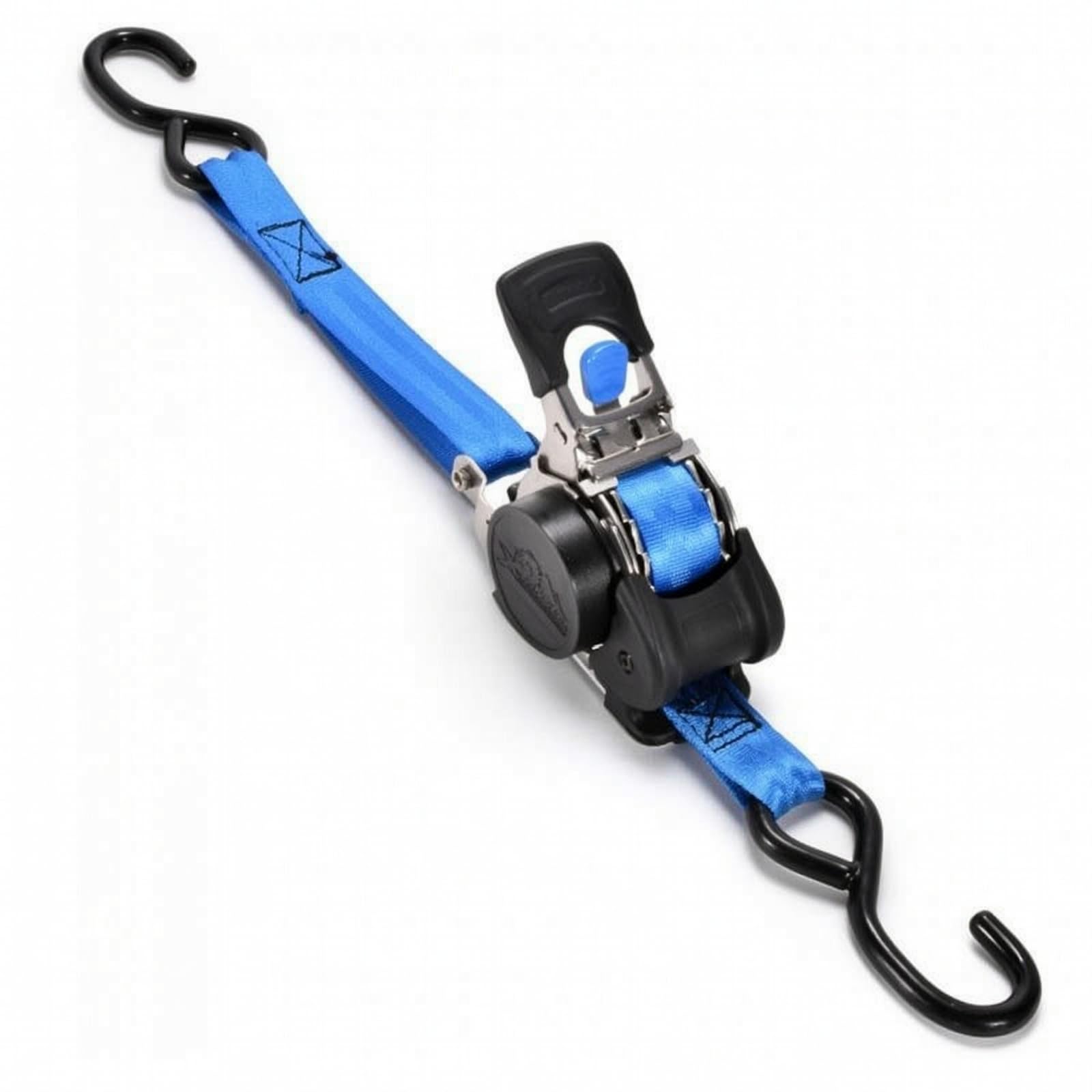 Retractable Tie Down Correa Sujeción con Mecanismo Automático y Liberación de un Botón en Acero Inoxidable 304 Adecuada para Remolque Embarcaciones Camionetas y Almacén, Blue