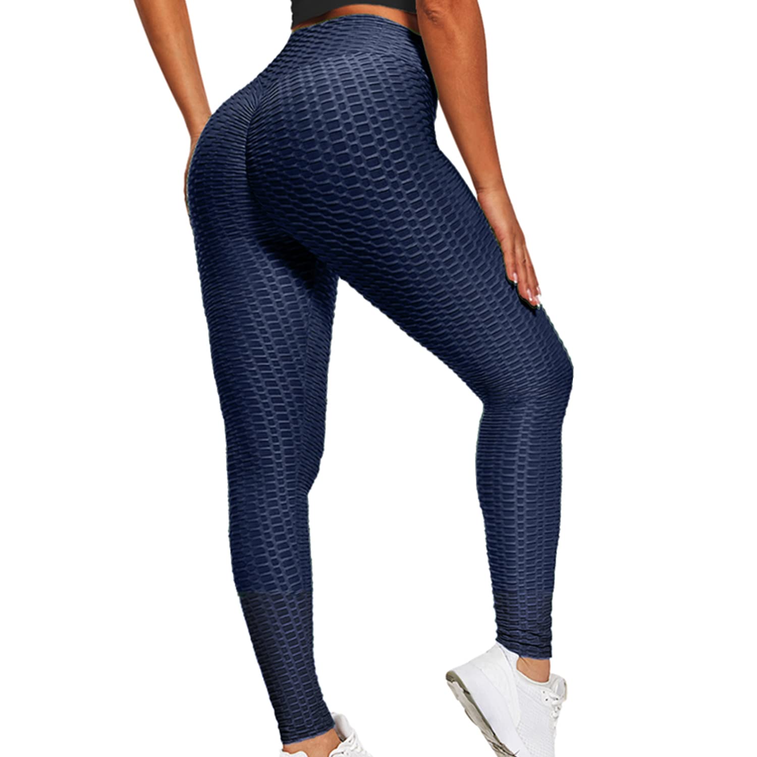 Merlvida Leggins Sportivi Donna Vita Alta Leggings Push Up Pantaloni Palestra Controllo della Pancia Anticellulite Pantacollant Opaco Elastici Tuta Collant Abbigliamento Sportivo Donna Yoga Fitness