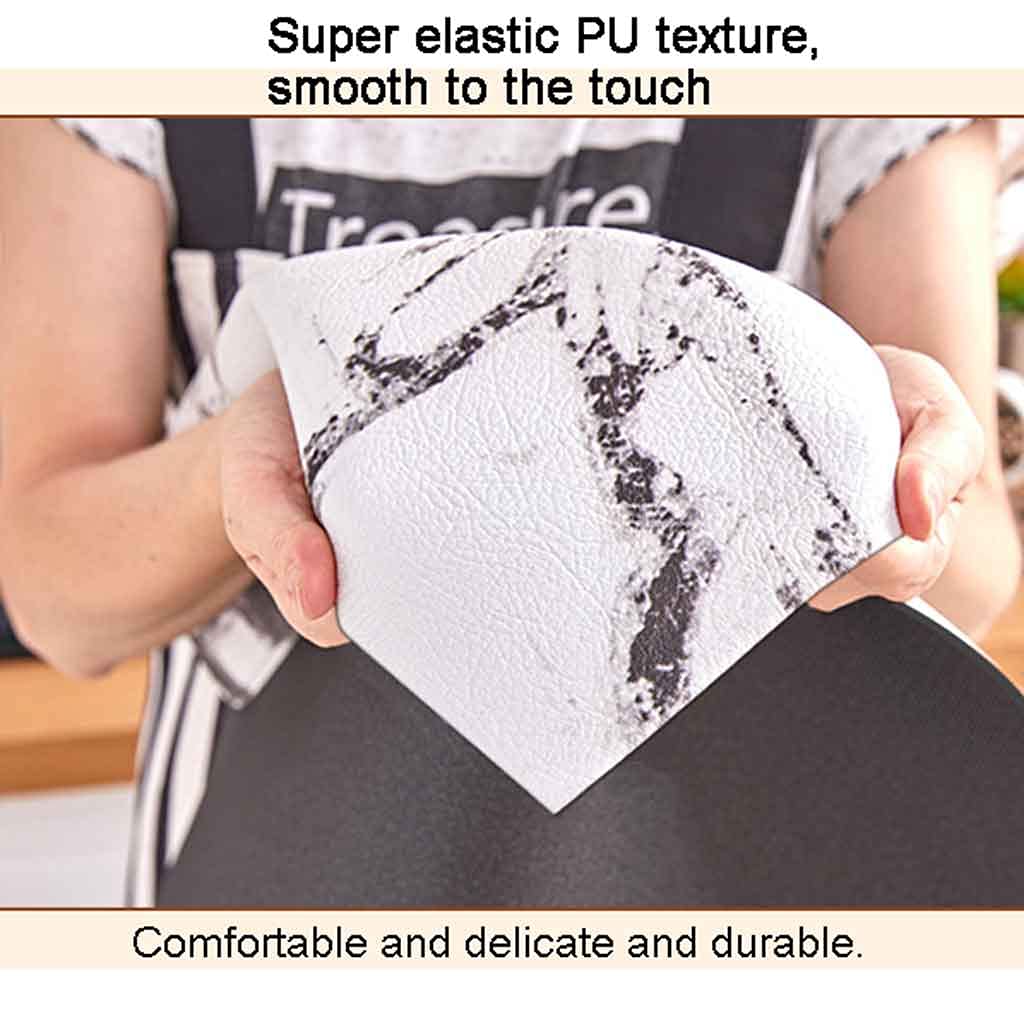 rutschfeste Treppenstufenmatten aus PU-Leder im europäischen Stil, rutschfeste Läufermatten für Stufen, gemütlicher, weicher Treppenteppich, selbstklebend, 25,4 x 76,2 cm