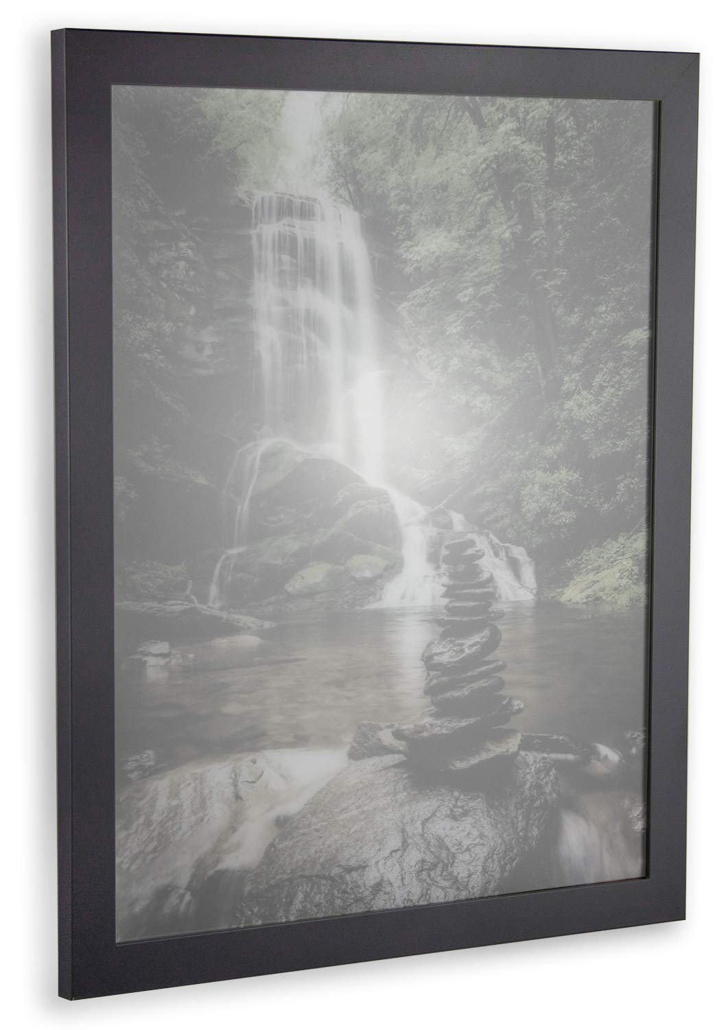 BIRAPA Monaco Bilderrahmen 50x70 cm Grau Schlicht - Bilderrahmen, Posterrahmen, Wechselrahmen, Bilderrahmen Modern