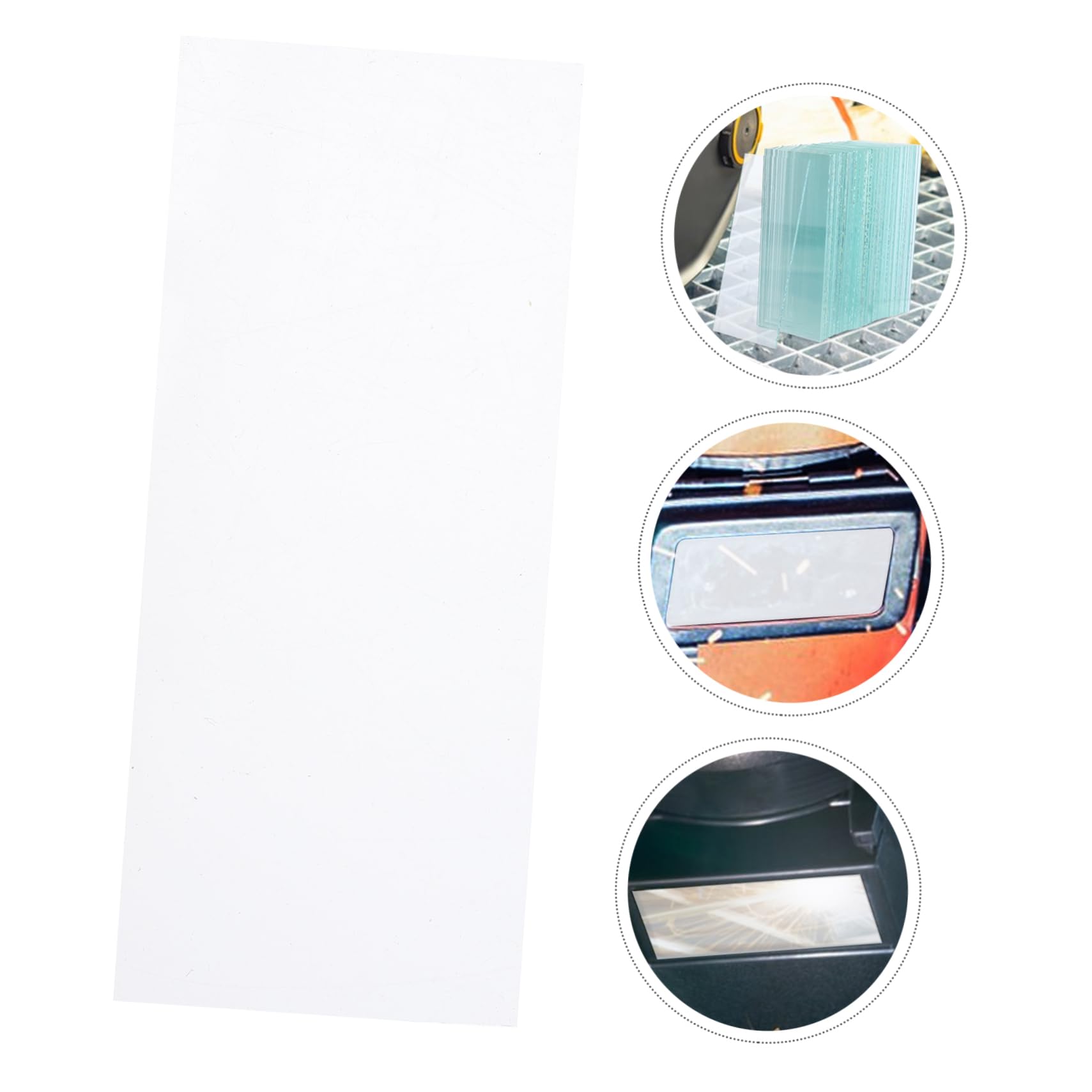 Veemoon 100piezas Lente Transparente Para Casco De Soldadura Protectora Para Soldar Accesorio Multifuncional Para Protección Taller o Trabajo De Soldadura