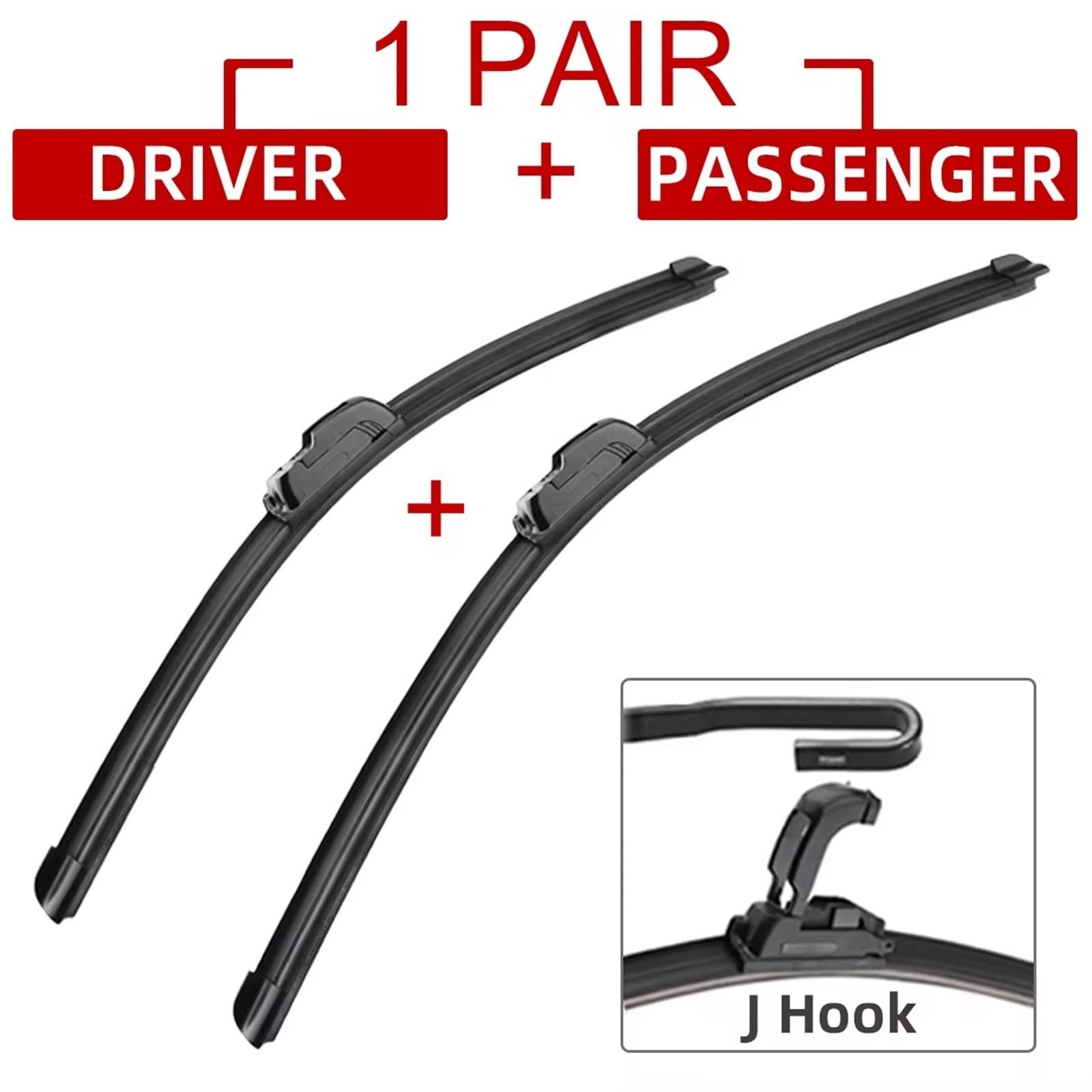 Spazzola Tergicristallo Compatibile con per CRV per CR-V per MK3 2007 2008 2009 2010-2012 Accessori per Auto Spazzole Tergicristallo Anteriori Tergicristalli Ganci per Tipo U J 26"+ 17"