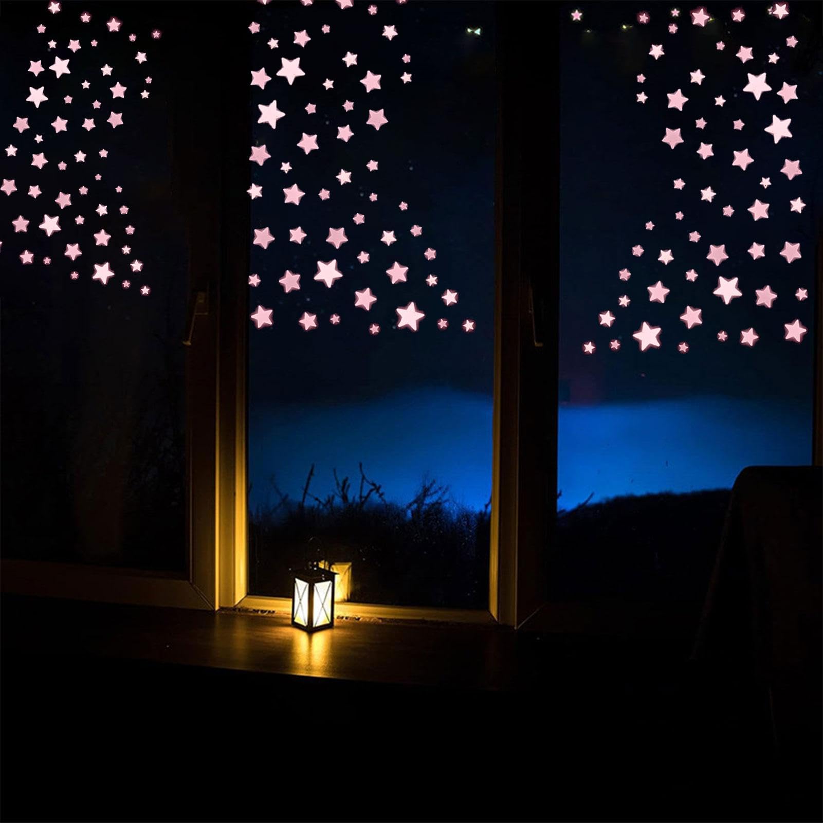 Décor de chambre étoile | 100 autocollants de décoration de plafond pour étoilé | Étoiles fluorescentes pour plafond, jouets pour, autocollant mural de mariage, décoration de salle