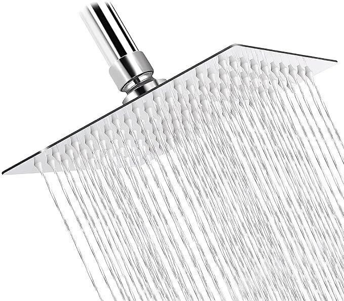 Elexa Hardware Grade Stainless Steel High Pressure Rain Shower head for Bathroom, without arm Chrome Finish. Ultra Slim Shower (4x4) (B0CZXLX649) Amazon Price History, Amazon Price Tracker