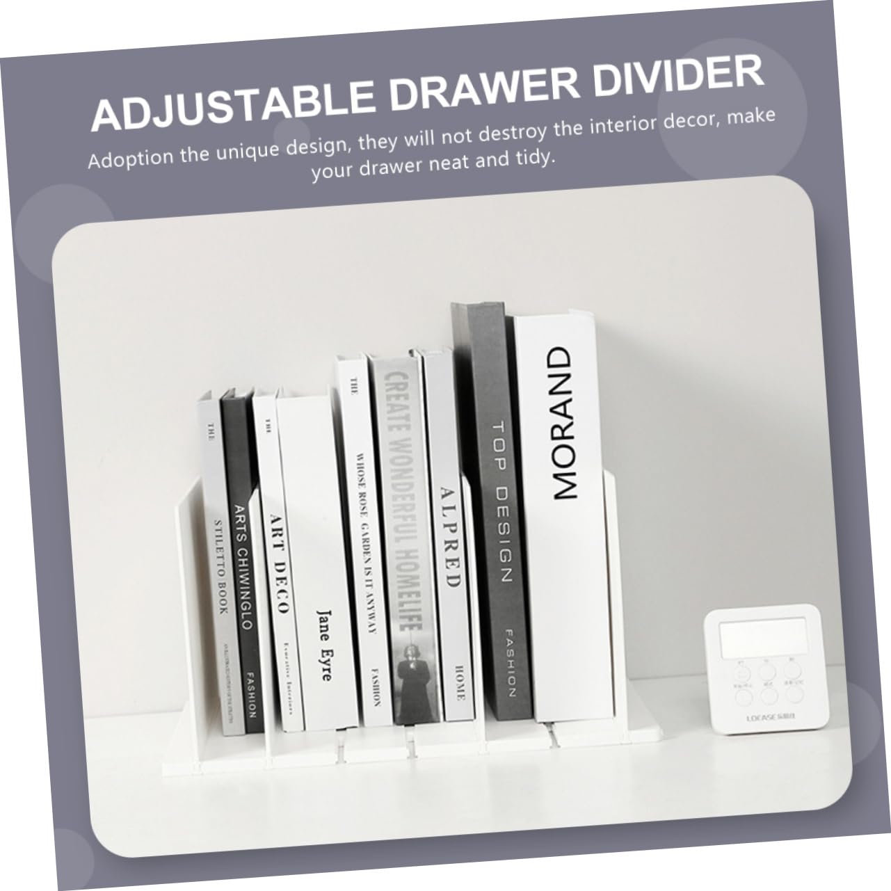 Tofficu Divisorio per Multiuso Organizer per Armadio in Materiale di Pratico per Uso lungo Termine Crea Scomparti per Mantenere Tutto in Ordine