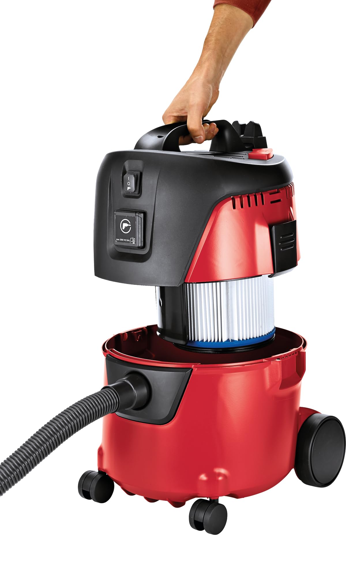 Flex 405418 230/CEE Sicherheitssauger VC 21 L MC (Werkstatt Staubsauger mit manueller Filterabreinigung, 20 l, Klasse L, 1250 Watt, Volumenstrom 3600 l/min), mehrfarbig, 25 Stück, mittel