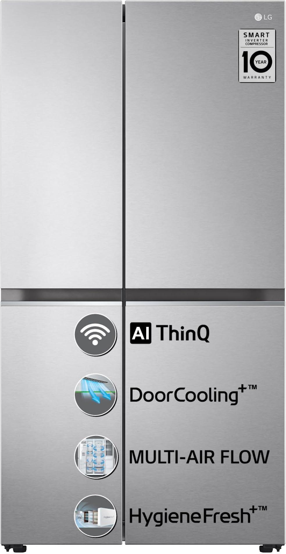LG 655 L FrostFree Inverter WiFi SideBySide Refrigerator (2023