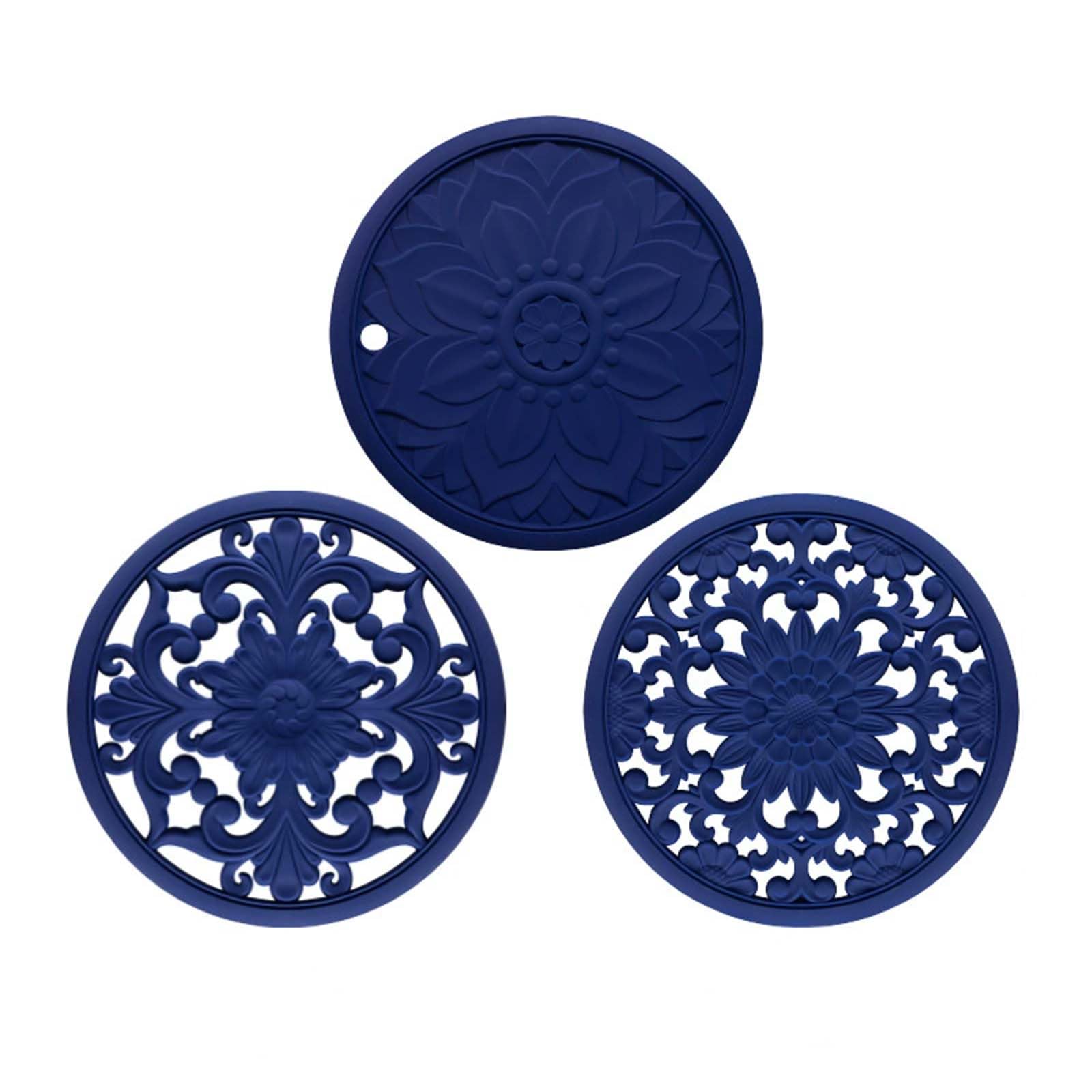 ASCFTWRA Silicone Trivet Mats for Hot Dishes Pots and Pans,